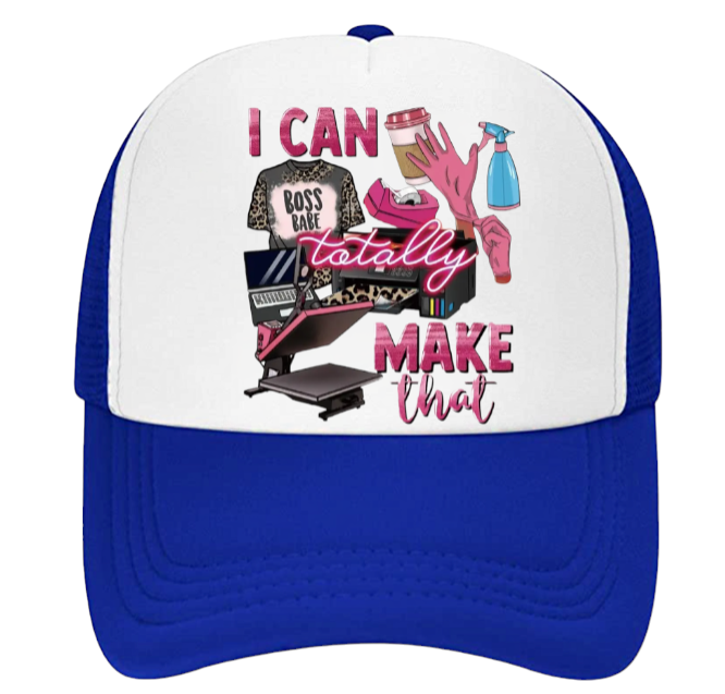 Art and Craft Hat Adjustable Snapback Trucker Hat I Can Totally Make That