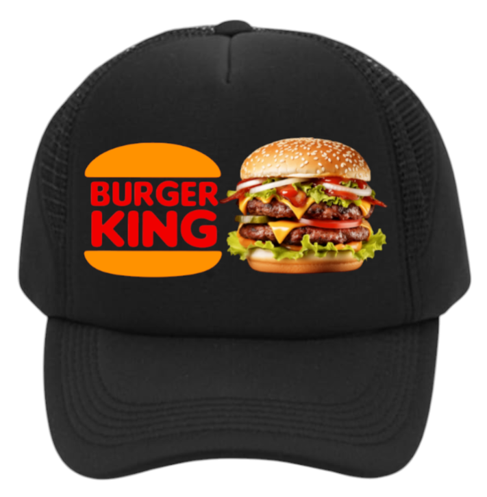 I love Burgers Hat Adjustable Snapback Trucker Hat Burgers Hat Coca-Cola Burger