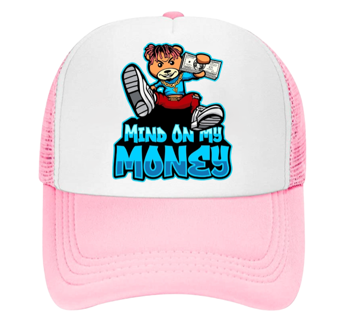 100 Dollar Bills Hat Trucker Hat Adjustable Snapback Hustle My Mind On Money
