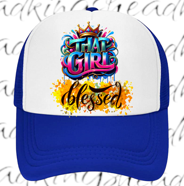 Blessed Hat Adjustable Snapback Trucker Hat That Blessed Girl Hat Woman Hat