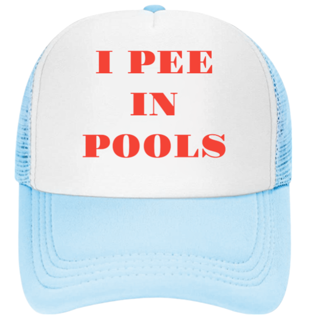 I Pee In Pools Hat Adjustable Snapback Trucker Hat Funny Hat Outdoor Summer Hat