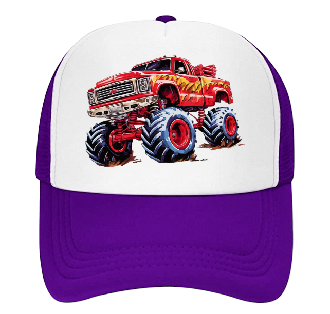 Monster Truck Hat Trucker Hat Outdoors Hat Truck Lovers Baseball Hat Adult