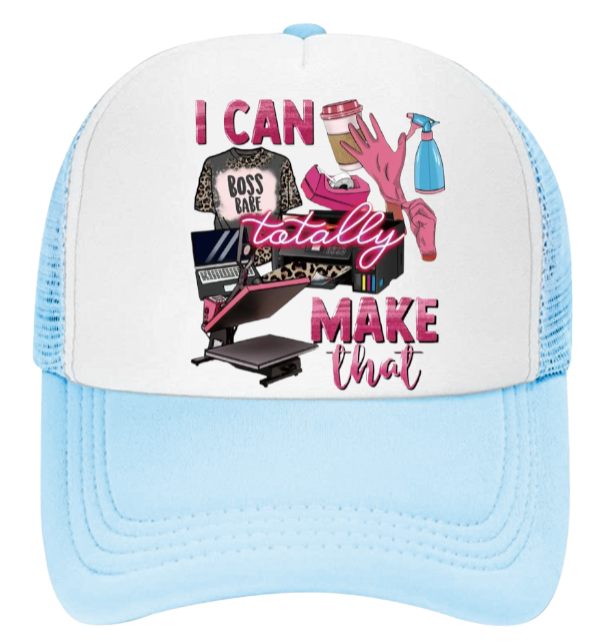 Art and Craft Hat Adjustable Snapback Trucker Hat I Can Totally Make That