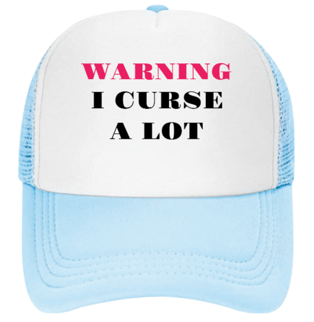 I Curse A lot Hat Adjustable Snapback Trucker Hat Funny Hat Cursing People Gift