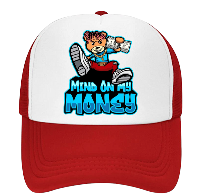 100 Dollar Bills Hat Trucker Hat Adjustable Snapback Hustle My Mind On Money