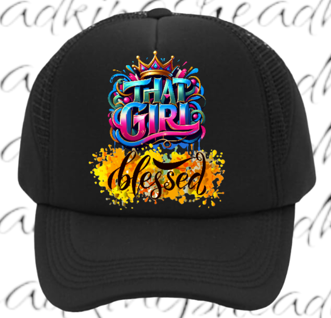 Blessed Hat Adjustable Snapback Trucker Hat That Blessed Girl Hat Woman Hat