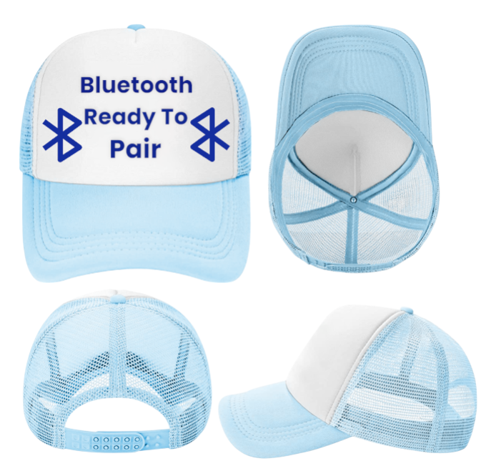 Bluetooth Hat Adjustable Snapback Trucker Hat Bluetooth Ready To Pair Funny Hat