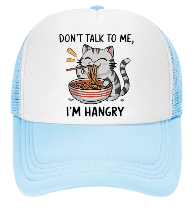 I'm Hungry Hat Adjustable Snapback Trucker Hat Gift for Foodie People Funny Hat