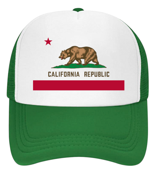 California Bear Hat Adjustable Snapback Trucker Hat California Love Hat Gift