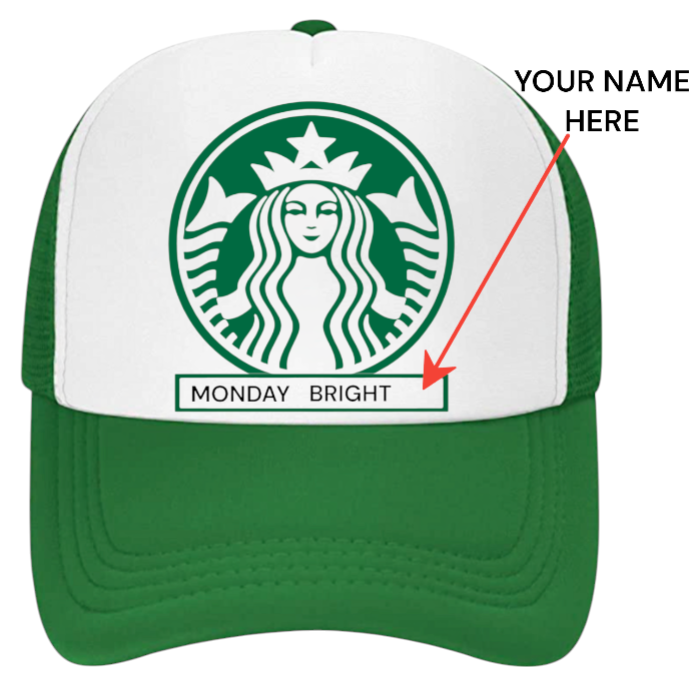 Starbucks Coffee Hat Adjustable Snapback Trucker Hat Employees Gift Custom Hat