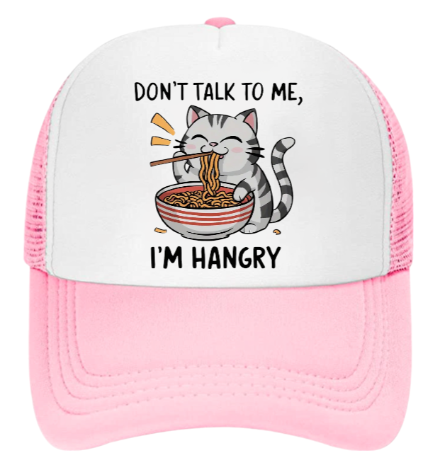 I'm Hungry Hat Adjustable Snapback Trucker Hat Gift for Foodie People Funny Hat