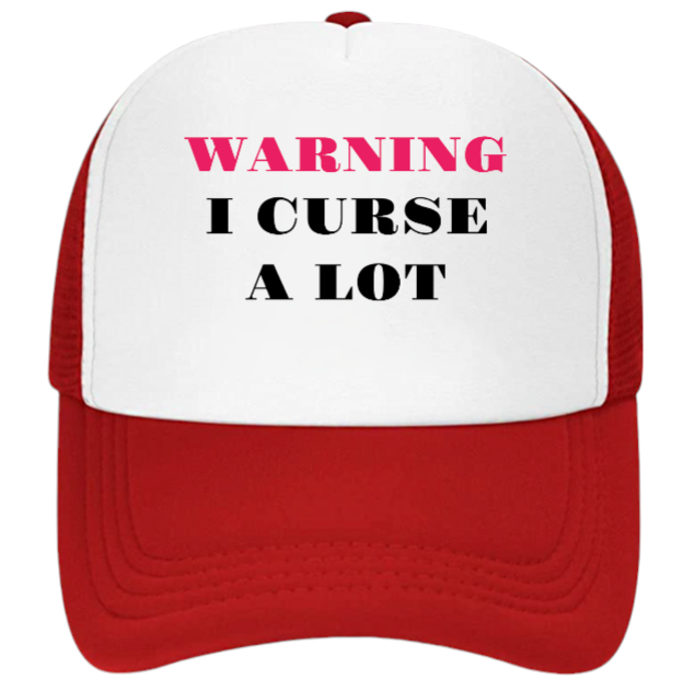 I Curse A lot Hat Adjustable Snapback Trucker Hat Funny Hat Cursing People Gift