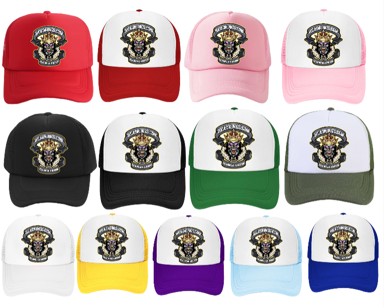HEADKINGS Logo Hat Adjustable Snapback Trucker Hat Headwear Kingdom Outdoors Hat
