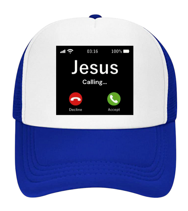 Jesus Is Calling Hat Adjustable Snapback Trucker Hat Jesus Calling Faith Hat