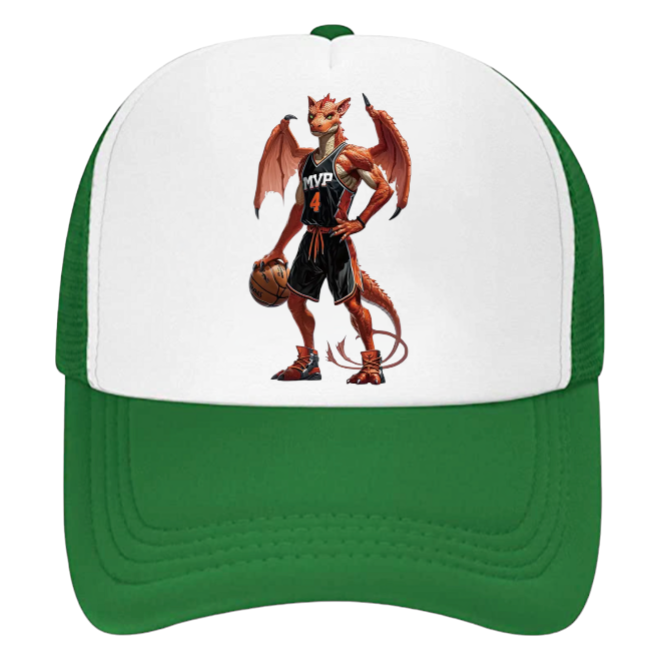 Basketball Dragon Hat Trucker Hat Adjustable Hat Unisex Hat Snapback MVP Hat