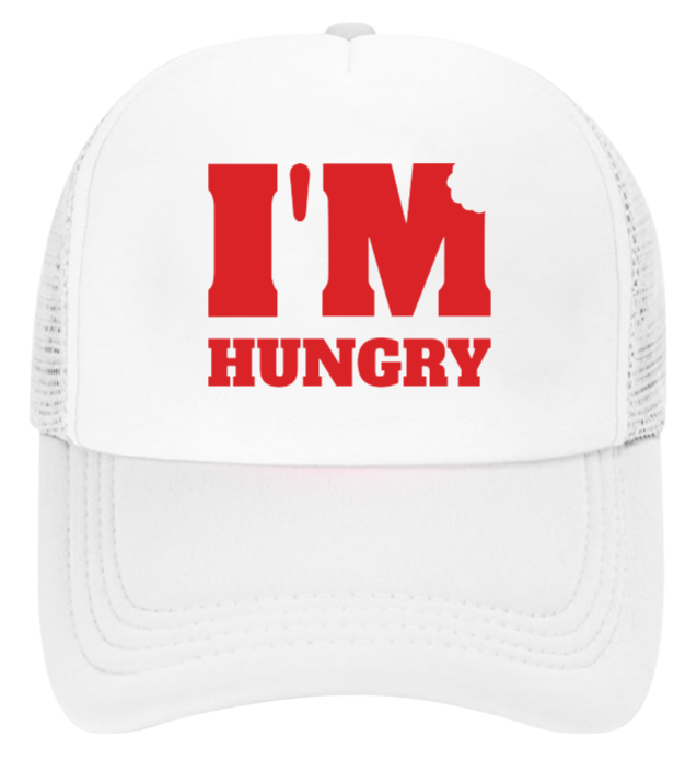 I'm Hungry Hat Adjustable Snapback Trucker Hat Gift for Foodie People Funny Hat