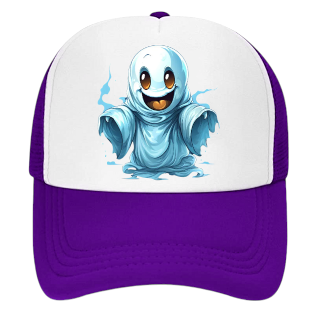 Ghost Busters Hat Adjustable Snapback Trucker Hat Fly Ghost Cute Scary Ghost Hat