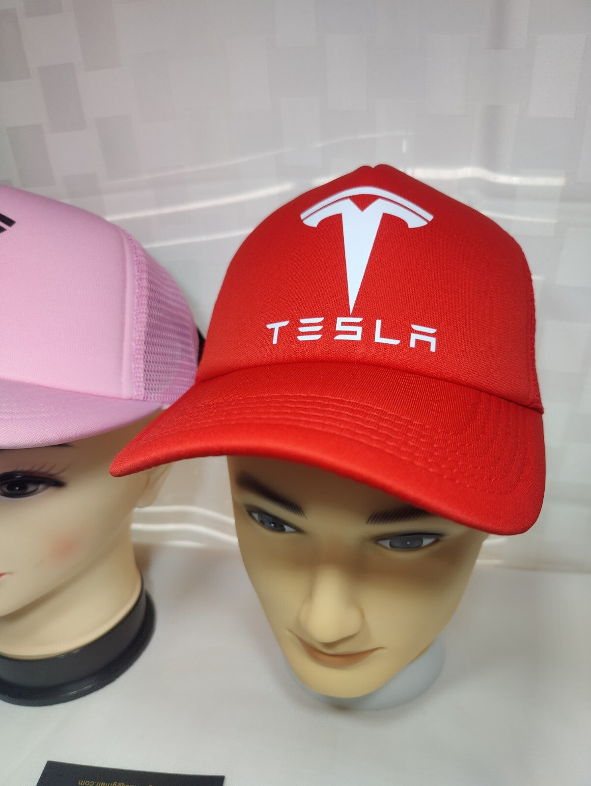 Tesla Hat Adjustable Snapback Trucker Outdoors Hat Tesla Gift Car Lover Hat Red