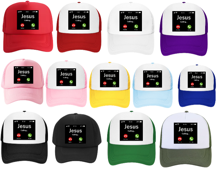 Jesus Is Calling Hat Adjustable Snapback Trucker Hat Jesus Calling Faith Hat