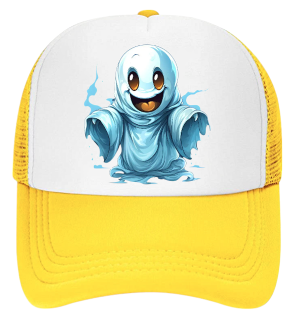 Ghost Busters Hat Adjustable Snapback Trucker Hat Fly Ghost Cute Scary Ghost Hat