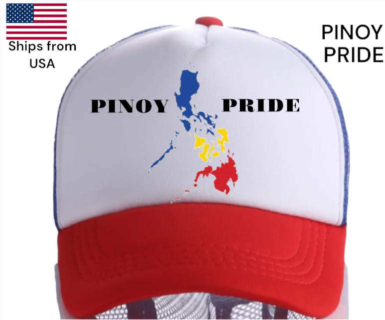 Map of Philippines Hat Adjustable Snapback Trucker Hat Pinoy Pride Outdoors Hat