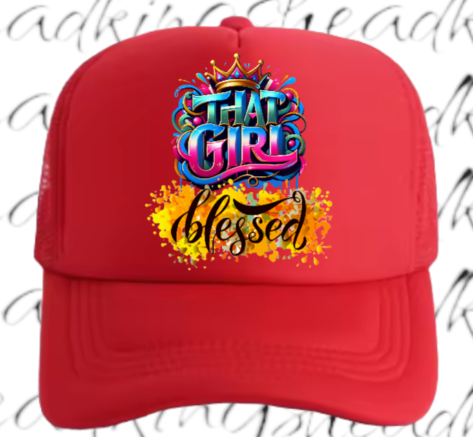 Blessed Hat Adjustable Snapback Trucker Hat That Blessed Girl Hat Woman Hat