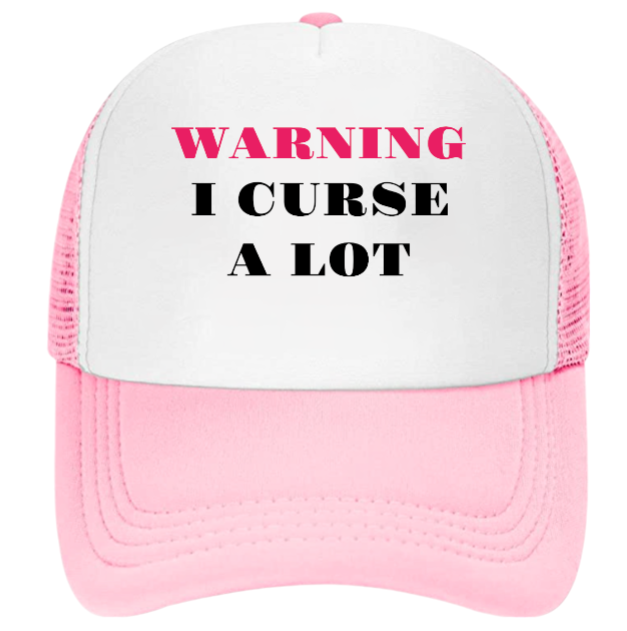 I Curse A lot Hat Adjustable Snapback Trucker Hat Funny Hat Cursing People Gift