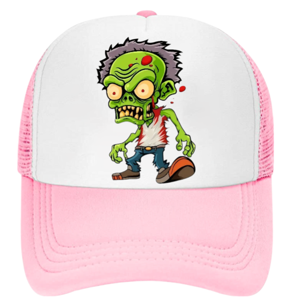 Bloody Zombie's Hat Adjustable Snapback Trucker Hat Green Alien Street Wear Hat