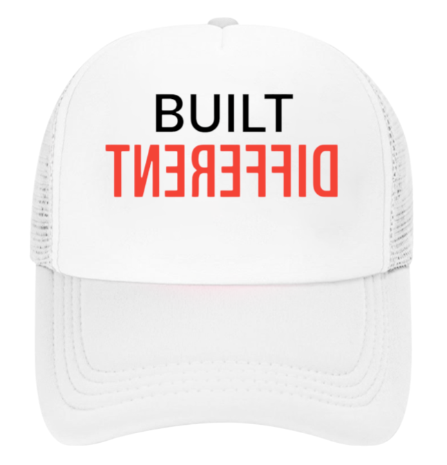 Built Different Hat Adjustable Snapback Trucker Hat Match with Sneakers Jordan 4