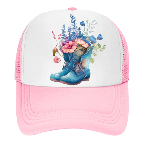 Garden Boots Hat Baseball Hat for Florist Farmer Gardener Flower Lover Hat