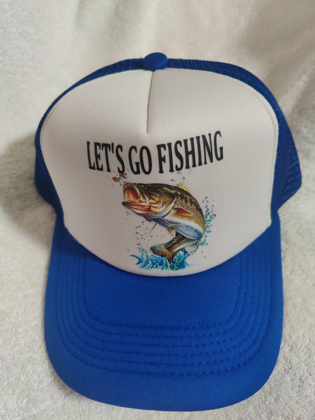 Fishing Hat Adjustable Snapback Trucker Hat Gift For Fishing Lovers Outdoors Hat