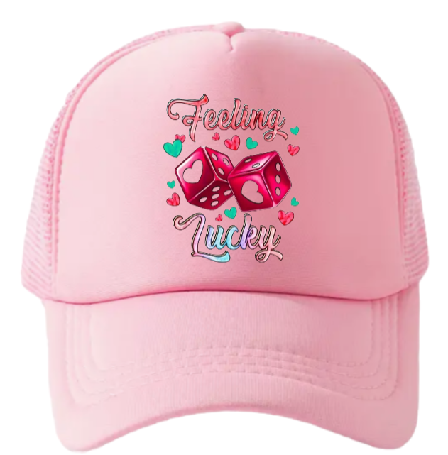 Gaming Hat Adjustable Snapback Trucker Hat Gambling Casino Feeling Lucky Hat