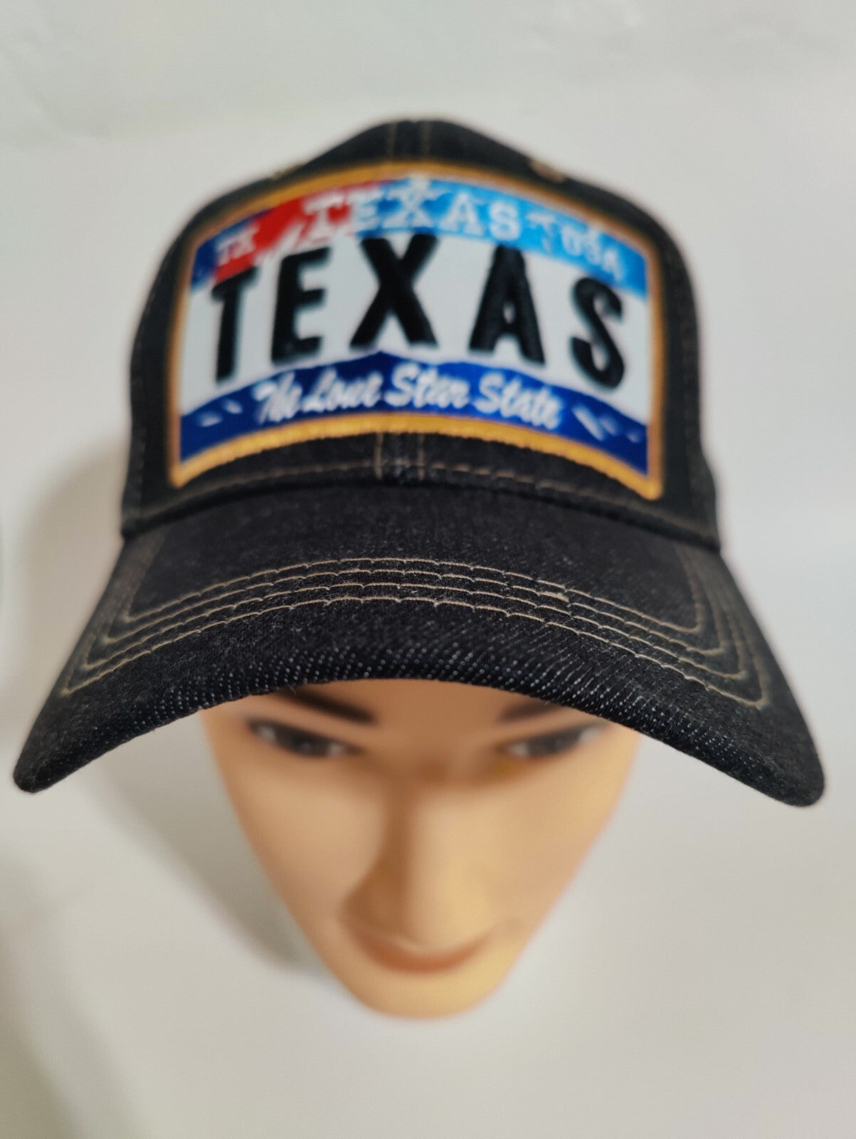 Texas Hat Adjustable Baseball Hat Embroidery Love Texas Hat Denim Jeans Style