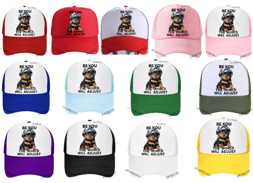 Dog Hat Adjustable Snapback Trucker Hat Be You The World Will Adjust Outdoor Hat