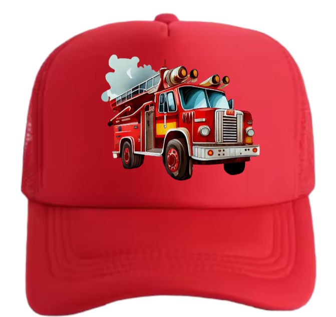 Truck Driver Hat Trucker Hat Outdoors Hat Fire Department Hat Fire Truck