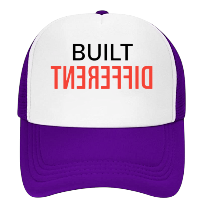Built Different Hat Adjustable Snapback Trucker Hat Match with Sneakers Jordan 4