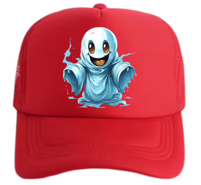 Ghost Busters Hat Adjustable Snapback Trucker Hat Fly Ghost Cute Scary Ghost Hat