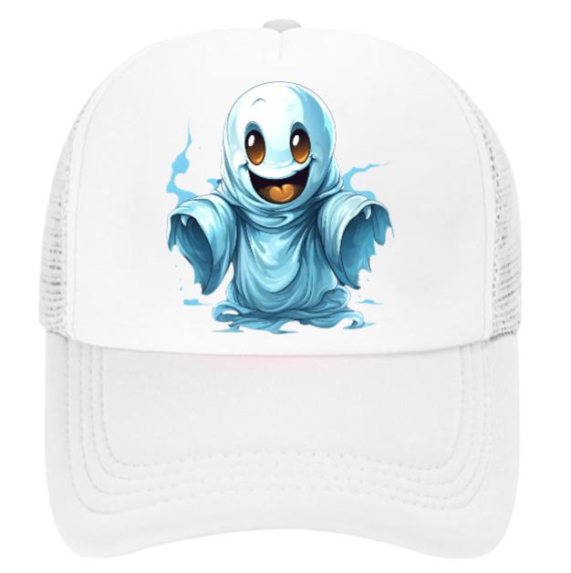 Ghost Busters Hat Adjustable Snapback Trucker Hat Fly Ghost Cute Scary Ghost Hat