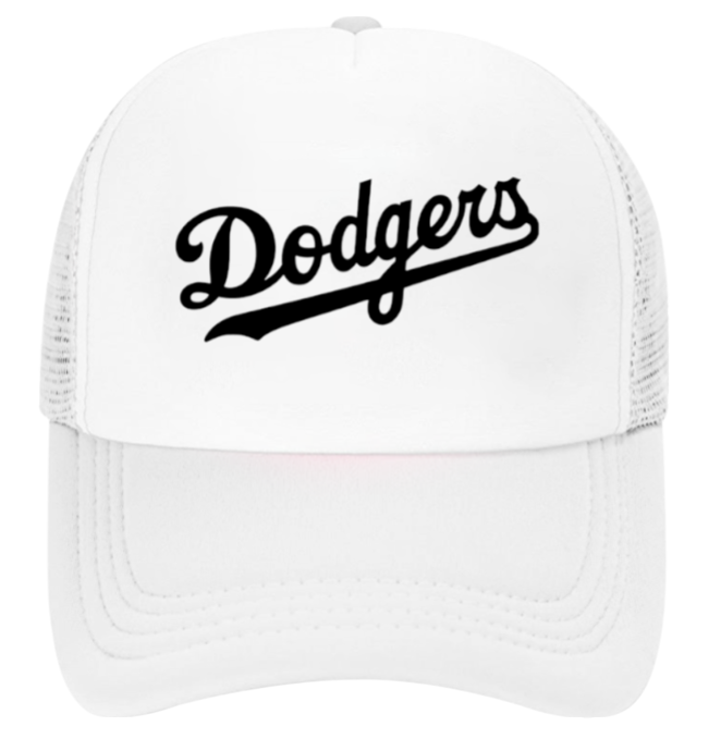 Dodgers Hat Adjustable Snapback Trucker Hat Dodgers Love Hearts Los Angeles Hat