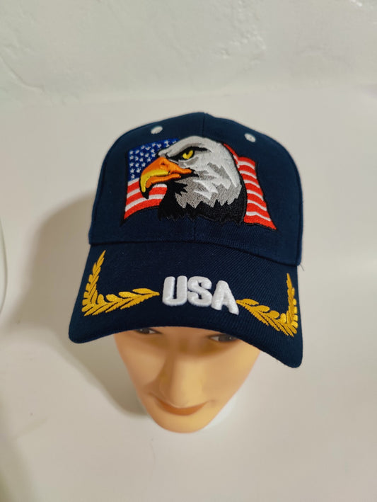 American Flag Eagle Hat Adjustable Baseball Hat American Flag Hat USA Embroidery