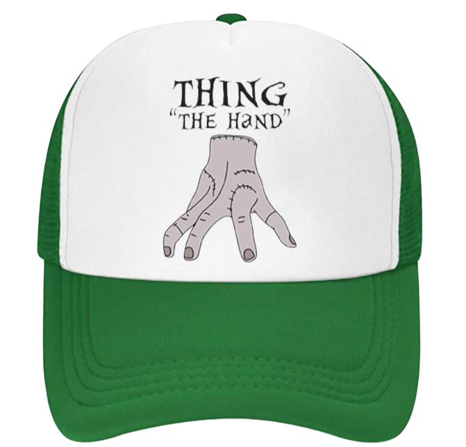 Horror Hat Adjustable Snapback Trucker Hat Wednesday Adams The Thing Hand Hat