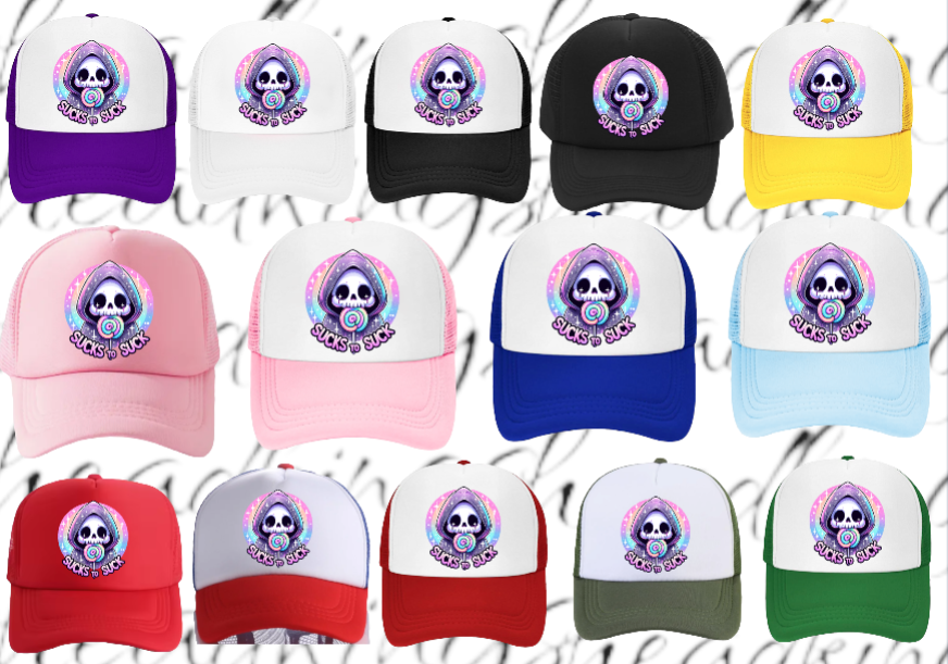 Funny Hat Adjustable Snapback Trucker Hat Sucks To Suck Hat Lollipop Hat Candy