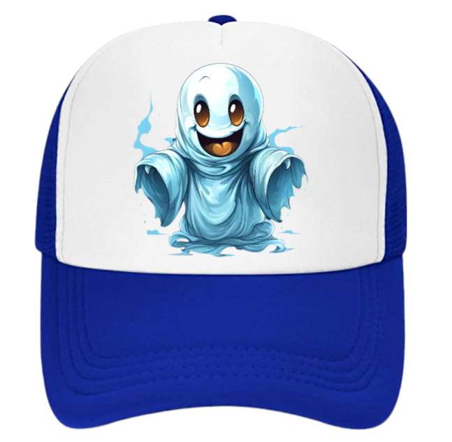 Ghost Busters Hat Adjustable Snapback Trucker Hat Fly Ghost Cute Scary Ghost Hat