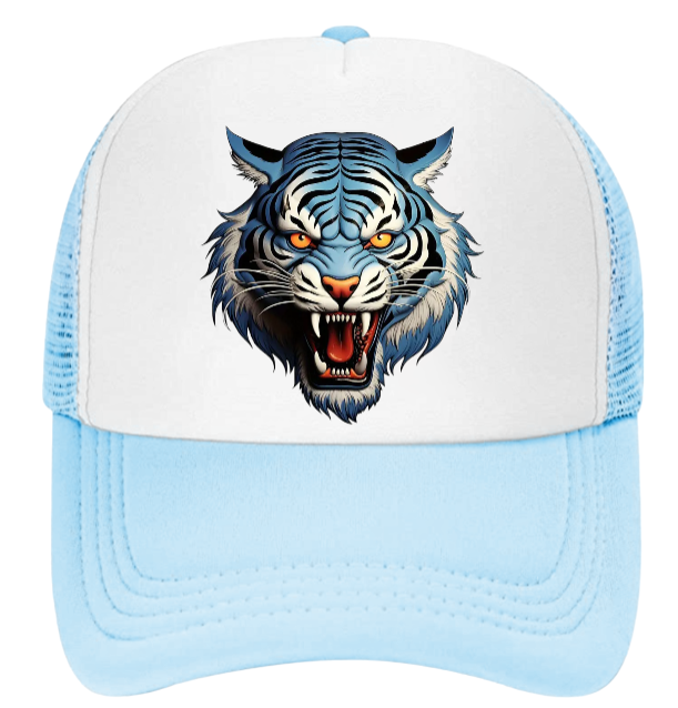 Wild Tiger Hat Baseball Hat Adjustable Snapback Trucker Hat Fierce Tiger Hat