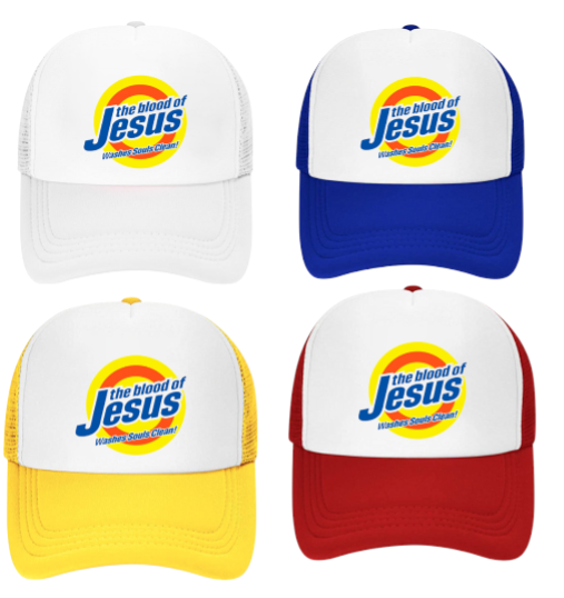 Funny Hat Adjustable Snapback Trucker Hat Detergent Tide Theme Hat Jesus Tired