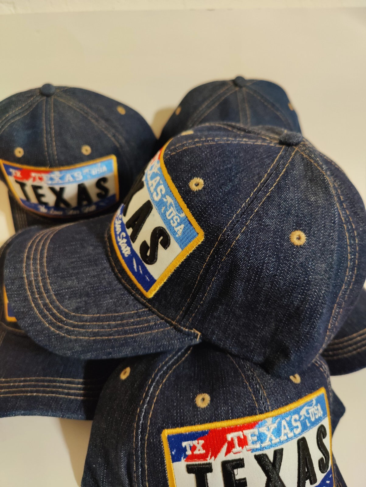 Texas Hat Adjustable Baseball Hat Embroidery Love Texas Hat Denim Jeans Style