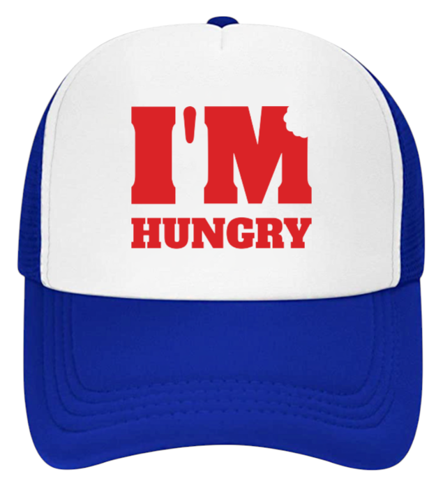 I'm Hungry Hat Adjustable Snapback Trucker Hat Gift for Foodie People Funny Hat