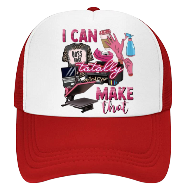Art and Craft Hat Adjustable Snapback Trucker Hat I Can Totally Make That