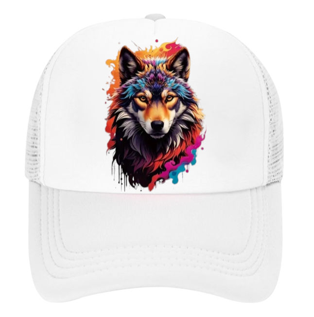Wolf Hat Baseball Hat Trucker Hat Adjustable Snapback Hat Unisex Wild Fox