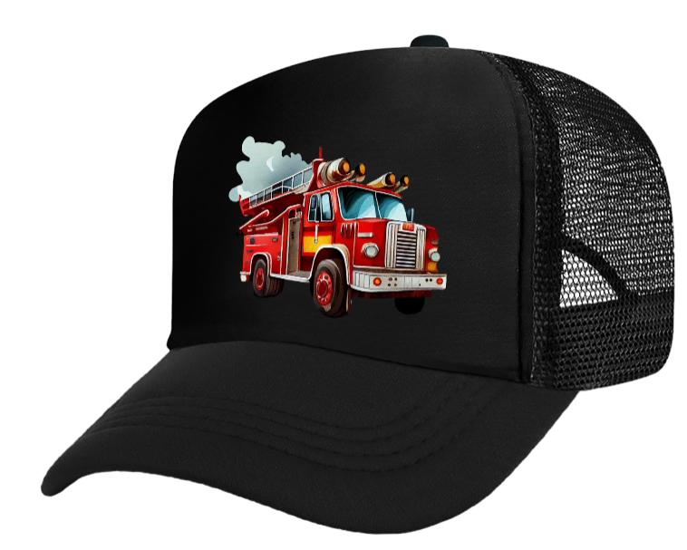 Truck Driver Hat Trucker Hat Outdoors Hat Fire Department Hat Fire Truck